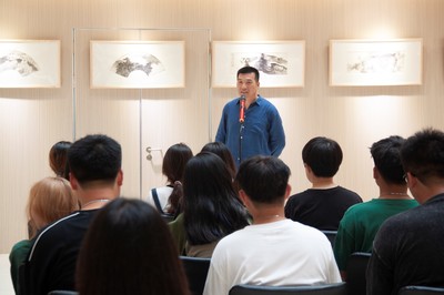 筆墨流芳，藝韻傳情——張子健作品展在圖書館隆重開幕暨文化交流活動紀實